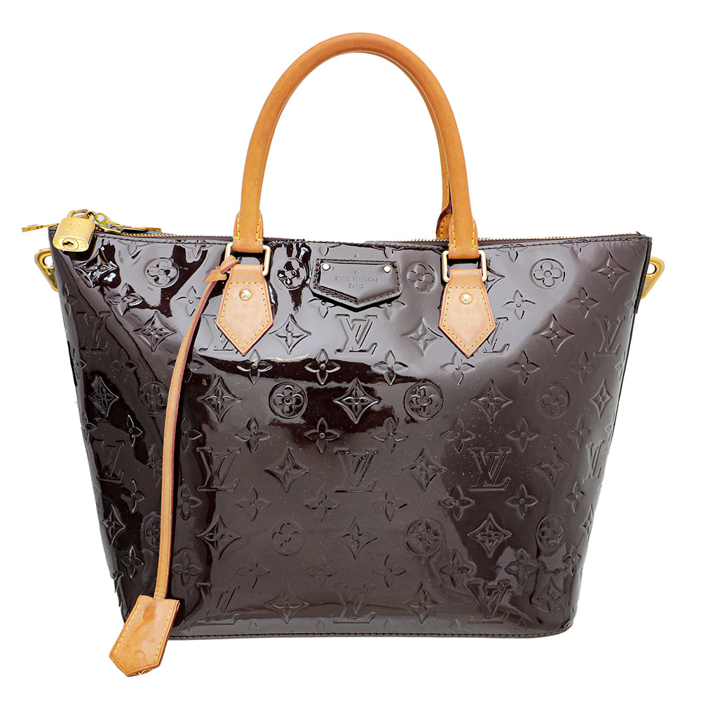 Authenticated used Louis Vuitton Louis Vuitton Montebello PM Handbag M90167 Monogram Vernis Dune 2way Shoulder Bag Patent Leather, Adult Unisex, Size