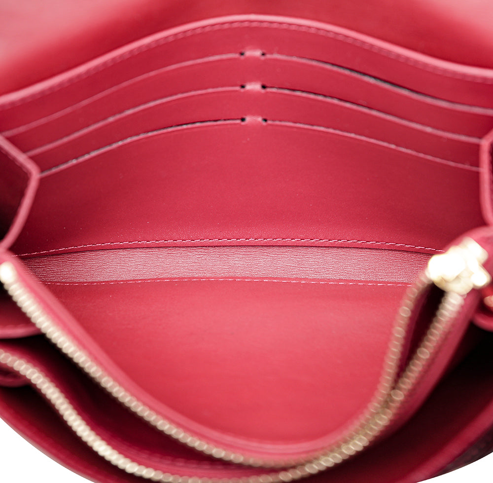 Louis Vuitton Red Monogram Vernis Sarah Wallet-Louis Vuitton-THE CLOSET