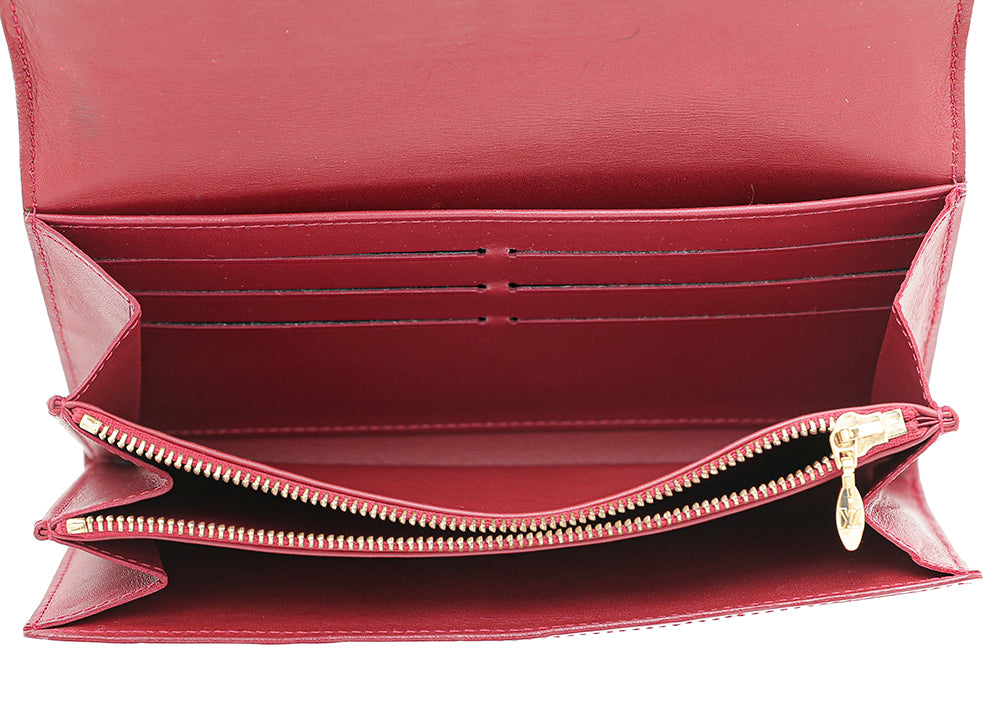 Louis Vuitton Red Monogram Vernis Sarah Wallet-Louis Vuitton-THE CLOSET