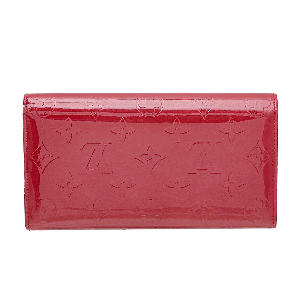 Louis Vuitton Red Monogram Vernis Sarah Wallet-Louis Vuitton-THE CLOSET