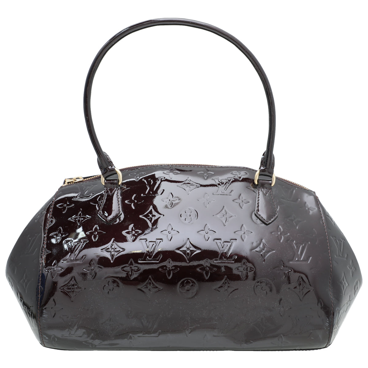 LOUIS VUITTON Houston Monogram Vernis Leather Amarante Tote Shoulder Bag  M91999