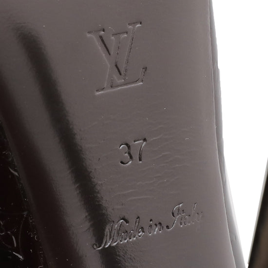 Louis Vuitton Amarante Monogram Vernis Tamara Pumps 37