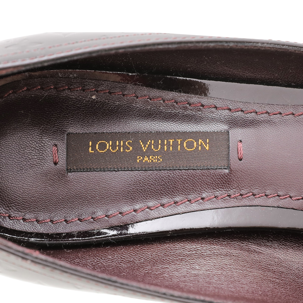Louis Vuitton Amarante Monogram Vernis Tamara Pumps 37-Louis Vuitton-THE CLOSET