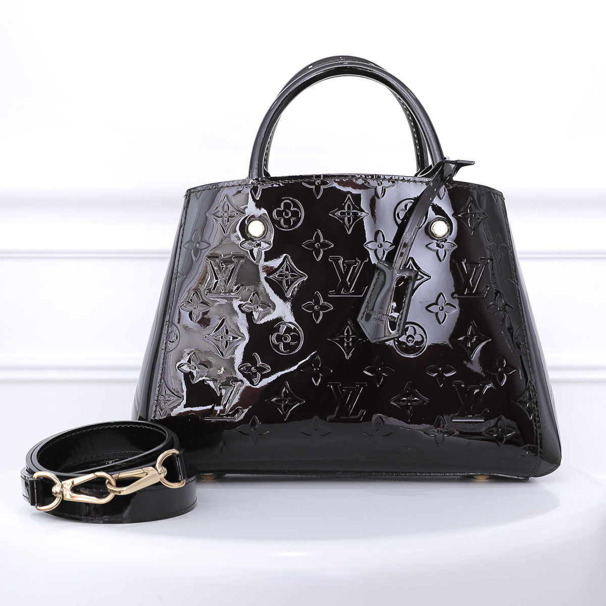 Louis Vuitton Amarante Montaigne BB-Louis Vuitton-THE CLOSET