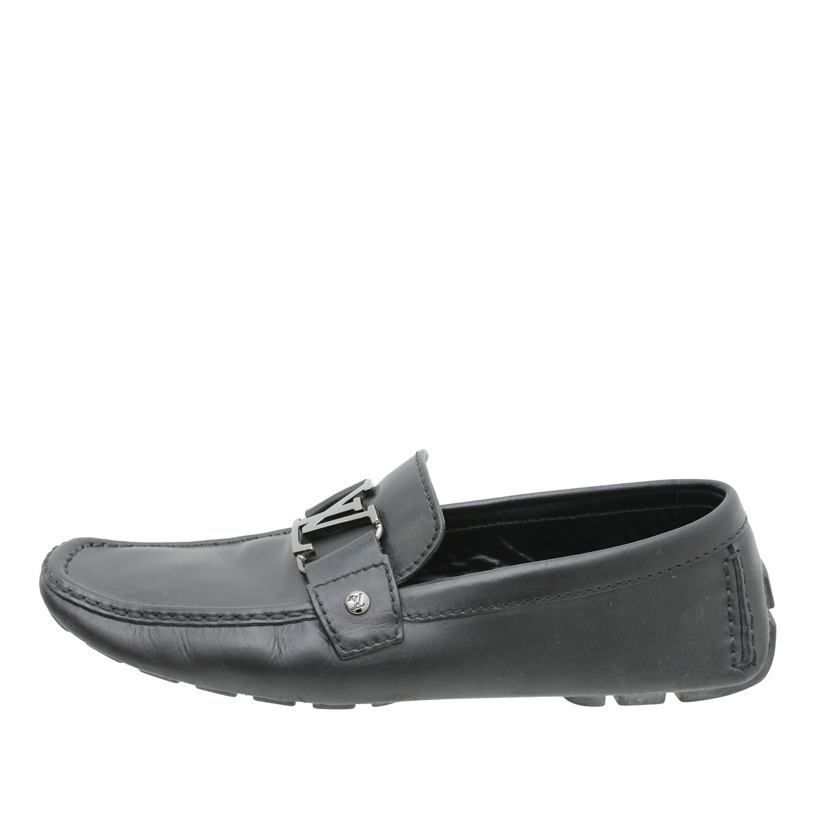 Louis Vuitton Black Monte Carlo Moccasin 7.5-Louis Vuitton-THE CLOSET