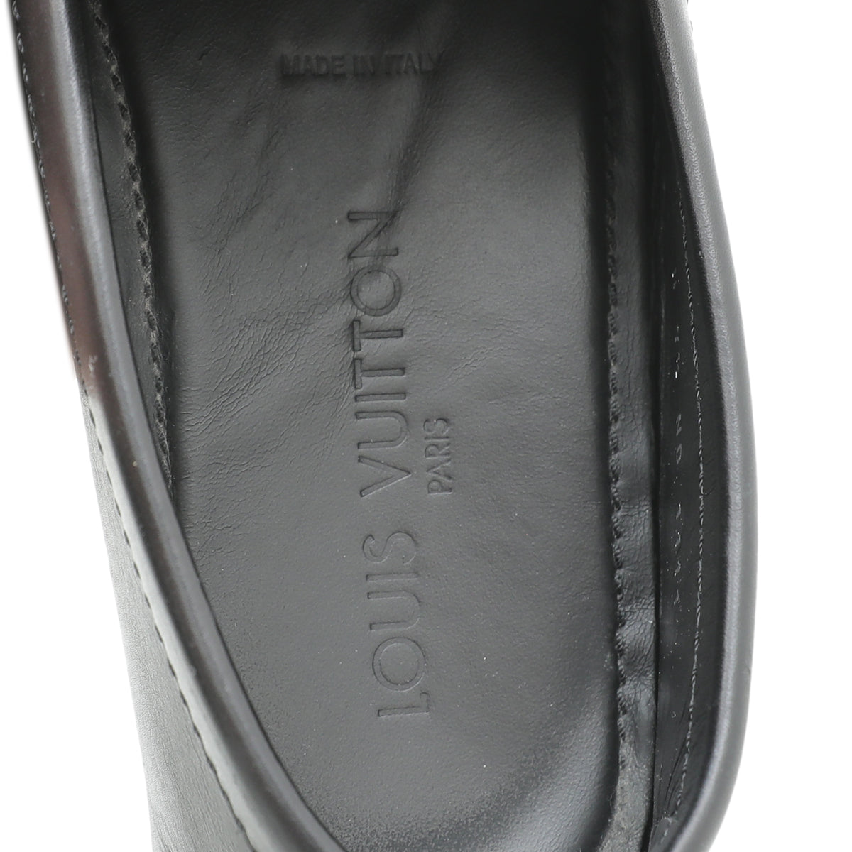 Louis Vuitton Black Monte Carlo Moccasin 7.5-Louis Vuitton-THE CLOSET