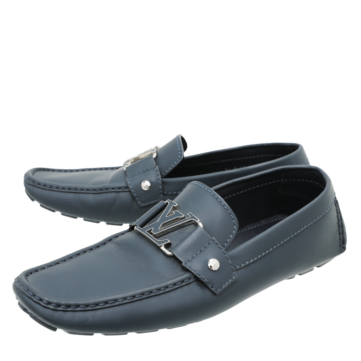 Louis Vuitton Blue Monte Carlo Moccasin 8.5-Louis Vuitton-THE CLOSET