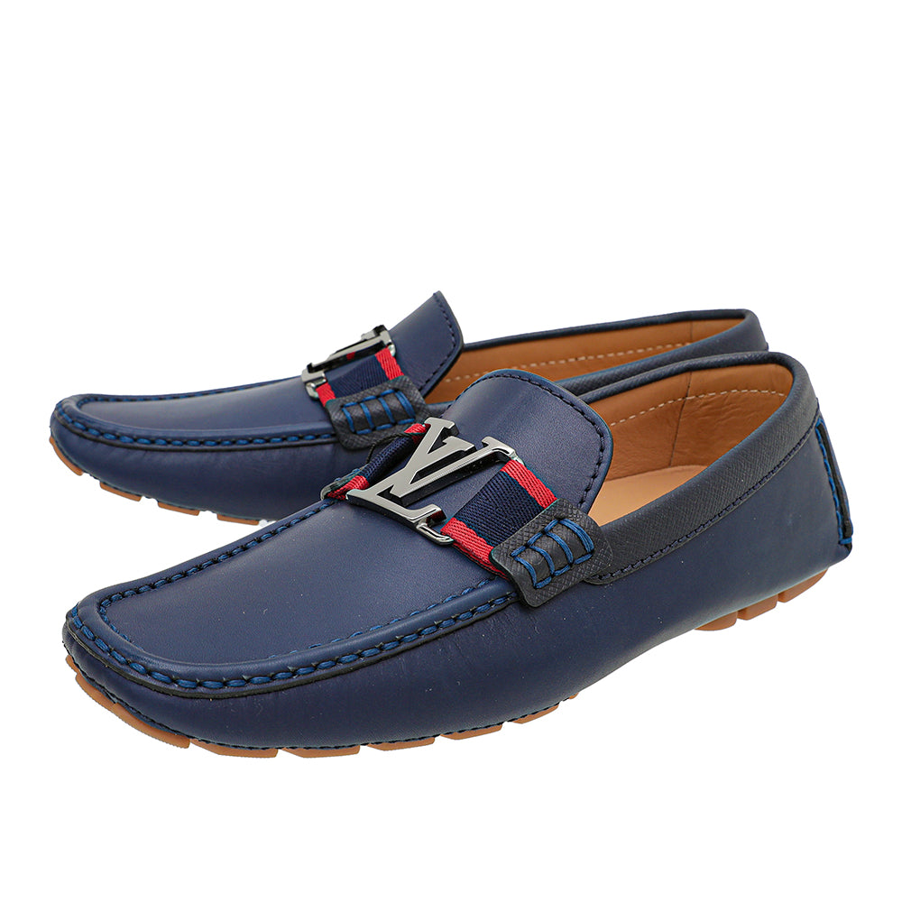 Vuitton Monte Carlo Moccasin Mocasin Lv Louis Vuitton Blue Monte