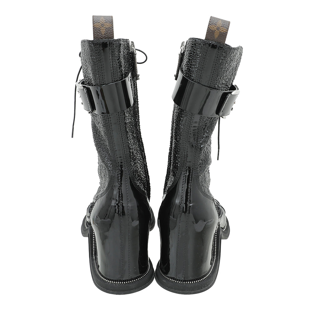 Louis Vuitton Black Moonlight Half Boots 38 – THE CLOSET