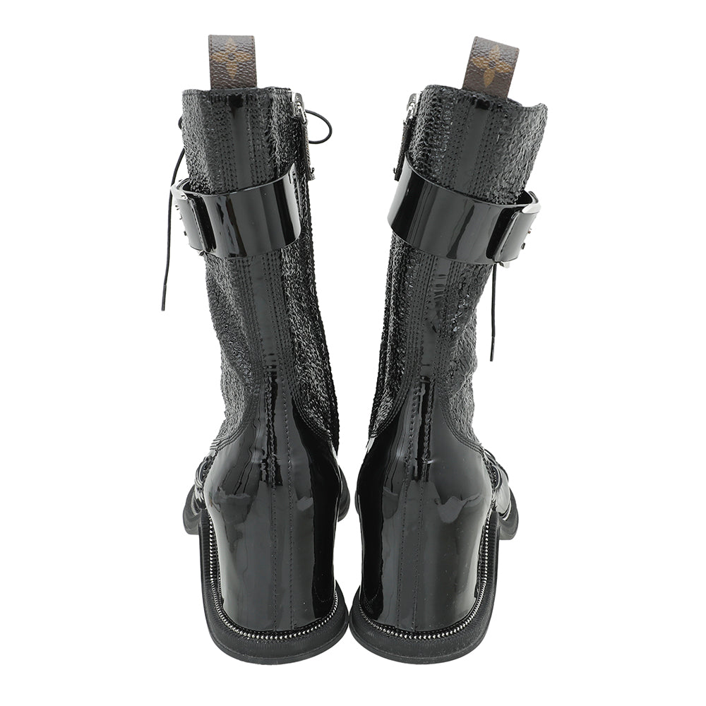 Louis Vuitton Black Moonlight Half Boots 38