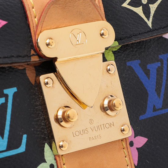 Louis Vuitton Black Multicolor Monogram Speedy 30