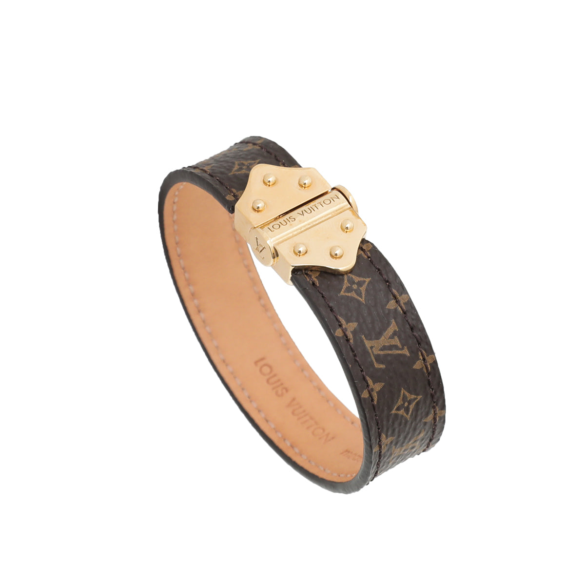 Louis Vuitton Brown Monogram Nano Bracelet 17 – The Closet