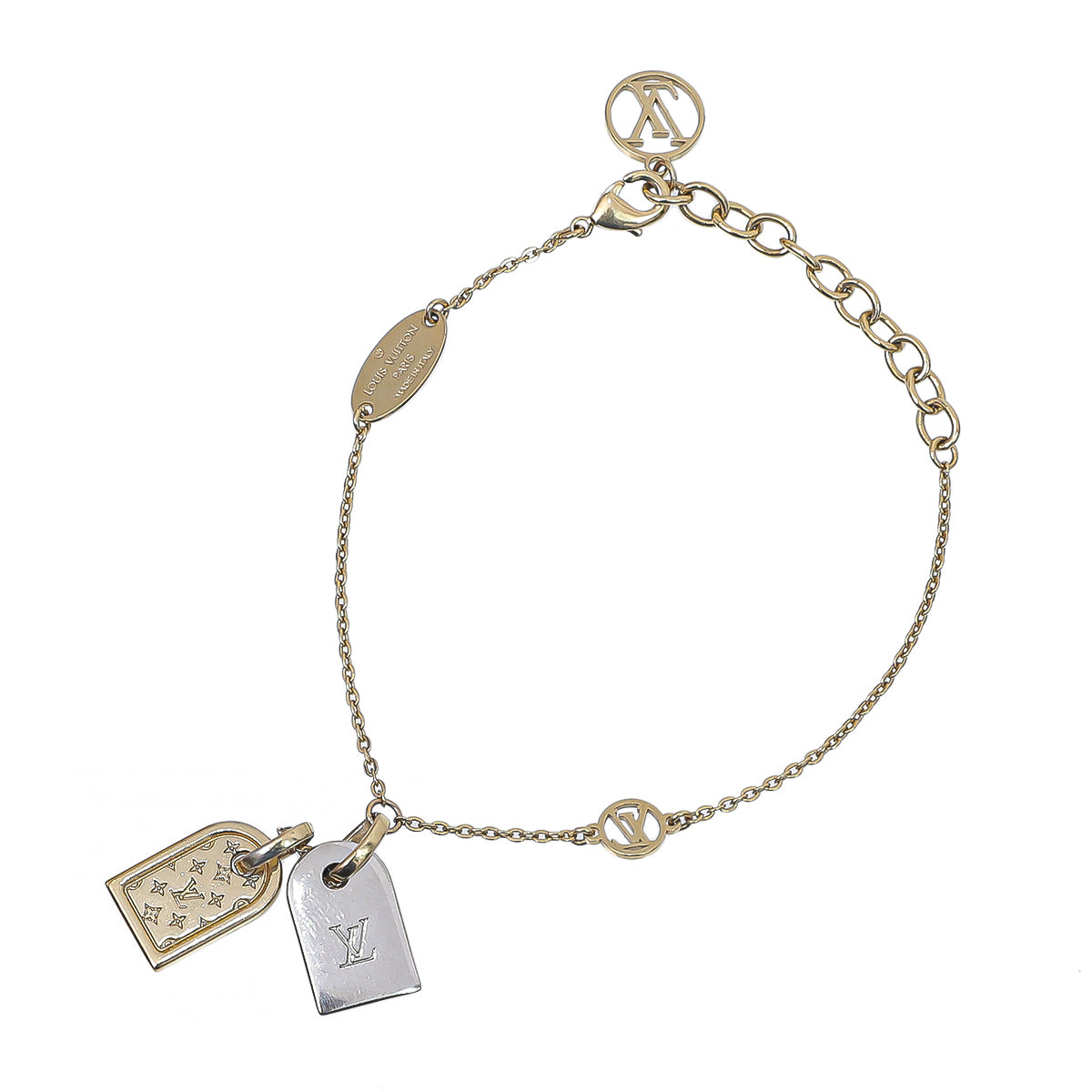 Louis Vuitton Yellow Gold Nanogram Bracelet-Louis Vuitton-THE CLOSET