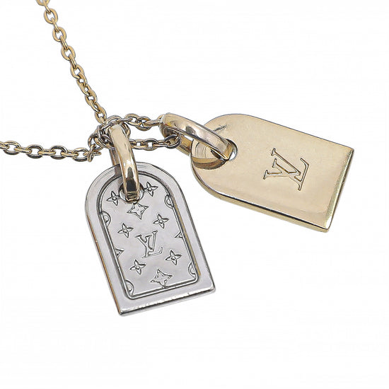 Shop Louis Vuitton Precious nanogram tag bracelet (M00579) by TAKASho