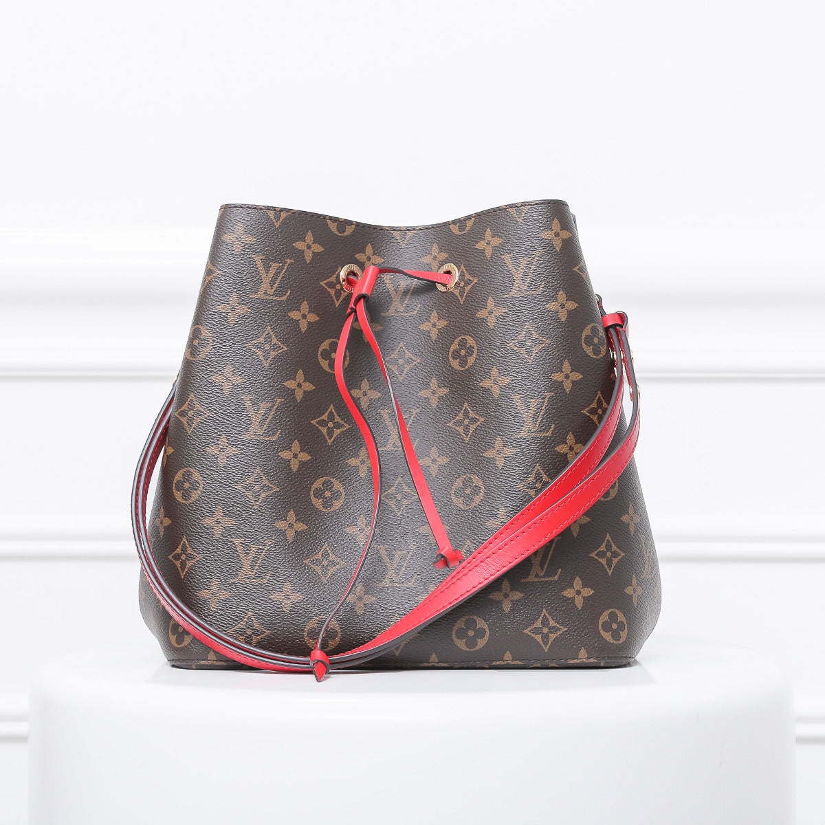 Louis Vuitton Brown - Red Neonoe Bag-Louis Vuitton-THE CLOSET