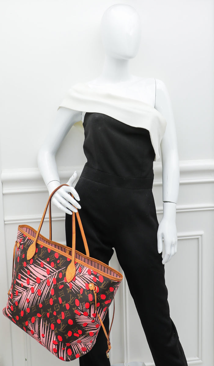 Louis Vuitton Monogram Jungle Dots Neverfull Bag W- CKC Initials-Louis Vuitton-THE CLOSET