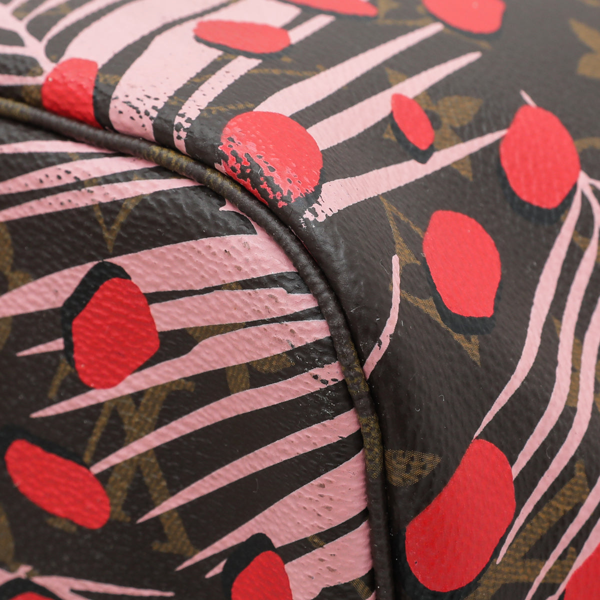 Louis Vuitton Monogram Jungle Dots Neverfull Bag W/ CKC Initials