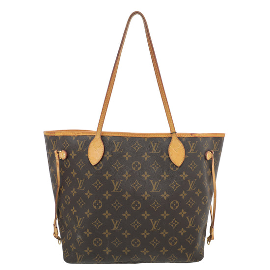 Louis Vuitton NEVERFULL MM MONOGRAM Brown Leather ref.89438 - Joli Closet