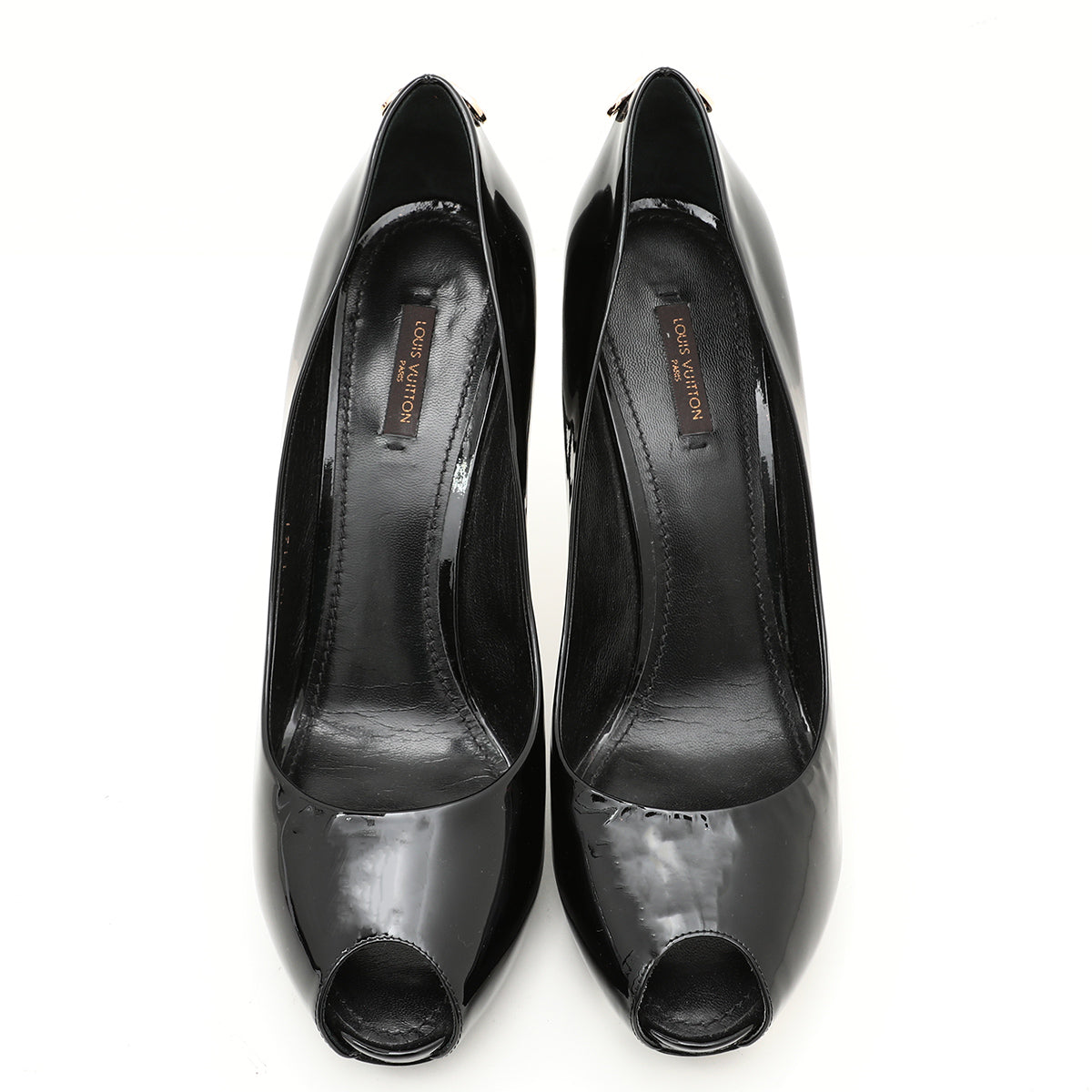 Louis Vuitton Black Oh Really Peep Toe Pumps 42-Louis Vuitton-THE CLOSET