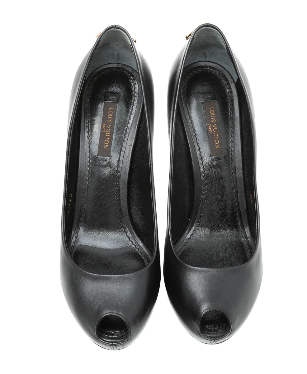 Louis Vuitton Black Oh Rreally Pump 36-Louis Vuitton-THE CLOSET