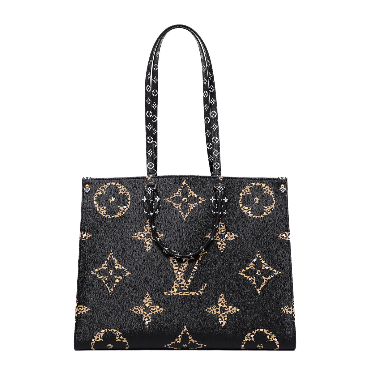 Louis Vuitton Bicolor On The Go Leopard Zebra Print Bag