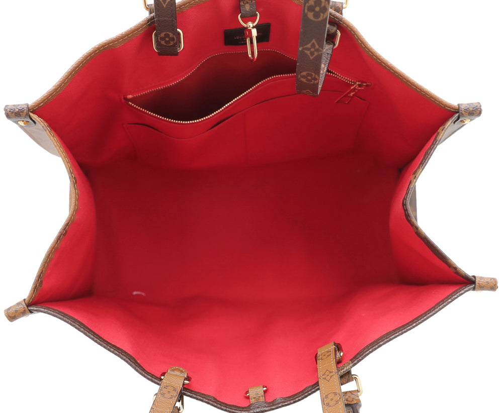 Louis Vuitton Monogram Reverse Onthego GM Bag-Louis Vuitton-THE CLOSET