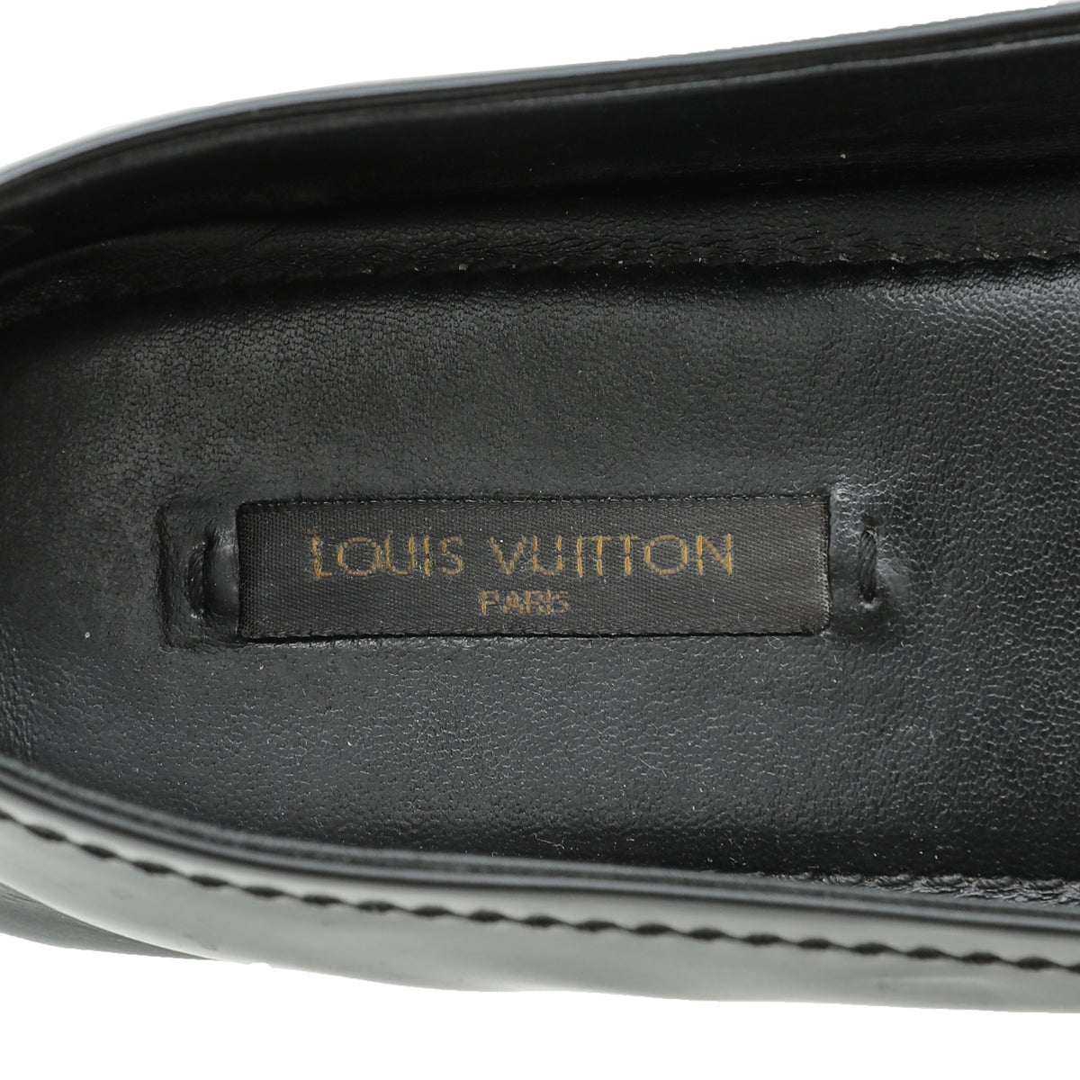 Louis Vuitton Black Oxford Ballerina Flats 37