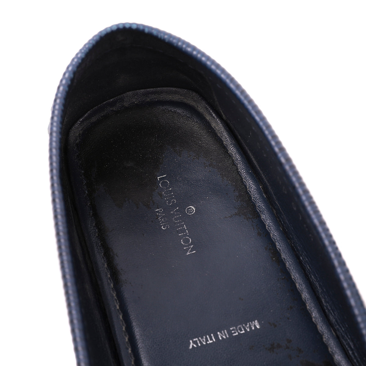 Louis Vuitton Blue Oxford Loafers 39.5