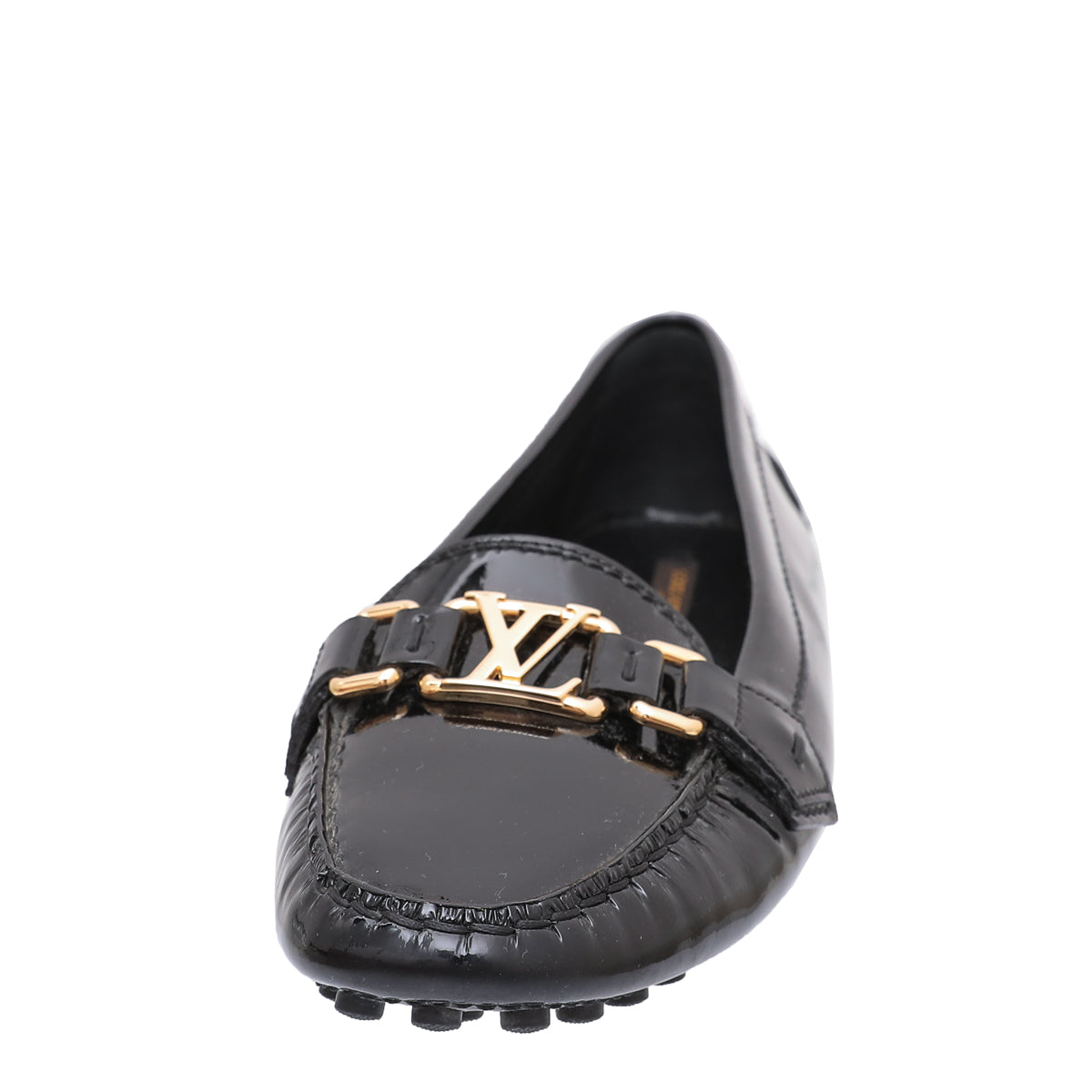 Louis Vuitton Noir Vernis Oxford Loafers 38.5-Louis Vuitton-THE CLOSET