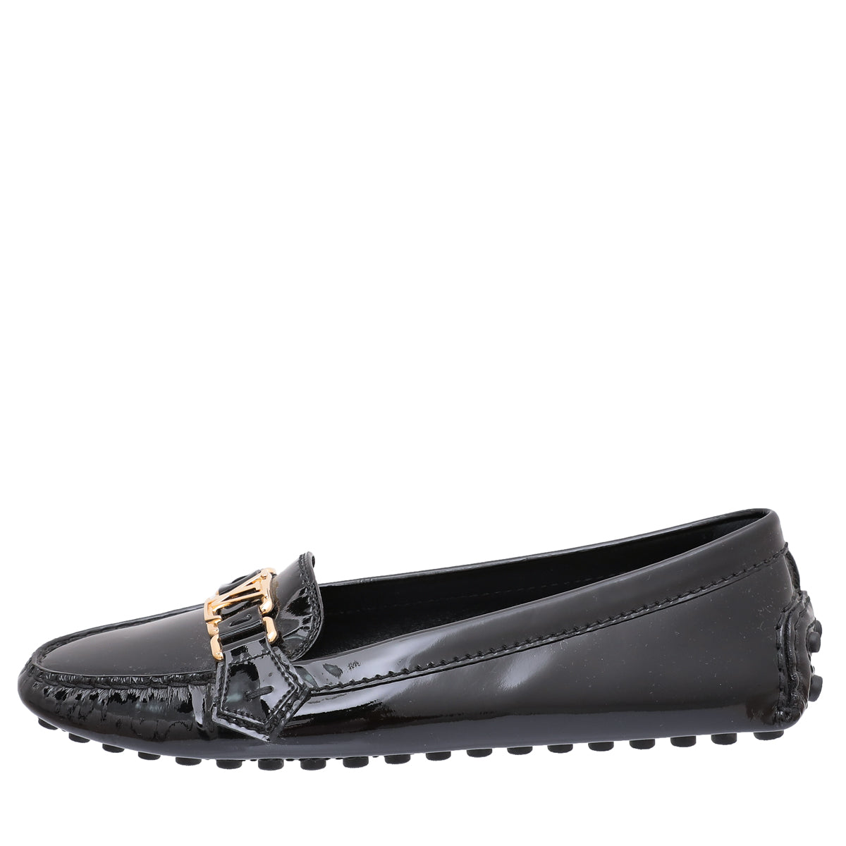 Louis Vuitton Noir Vernis Oxford Loafers 38.5-Louis Vuitton-THE CLOSET
