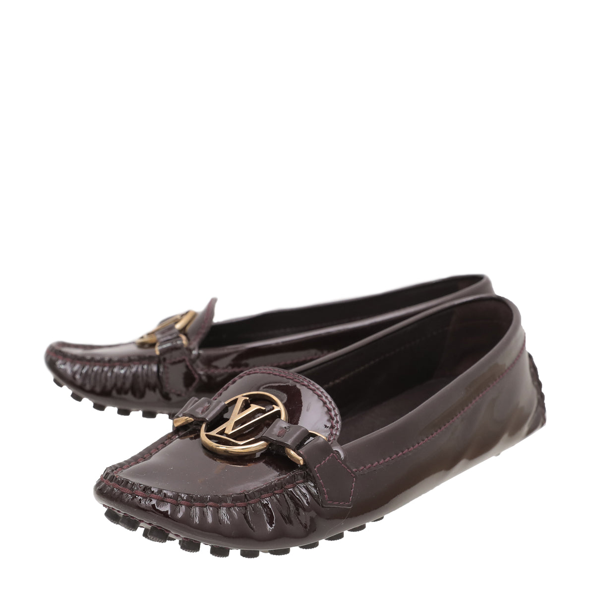 Louis Vuitton Amarante Oxford Loafers 36-Louis Vuitton-THE CLOSET