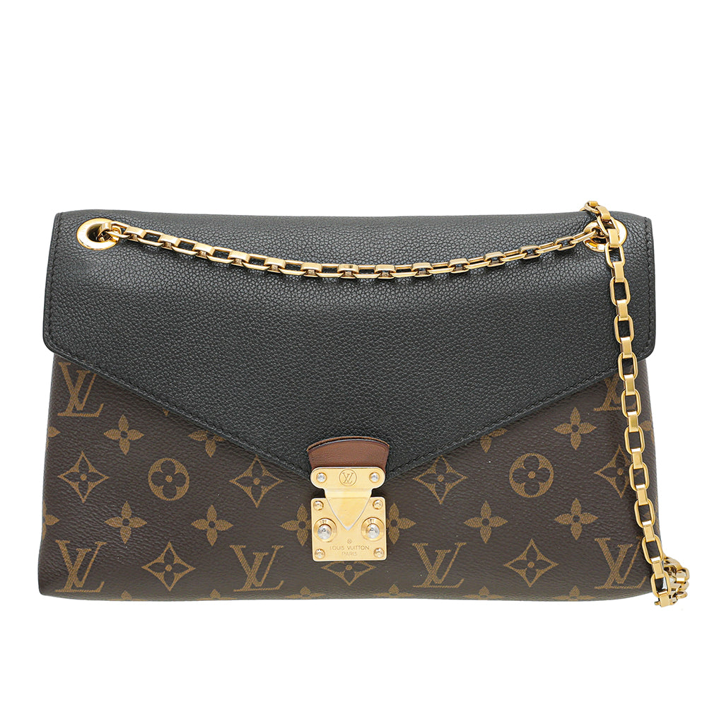 Louis Vuitton Monogram Black Pallas Chain Bag-Louis Vuitton-THE CLOSET