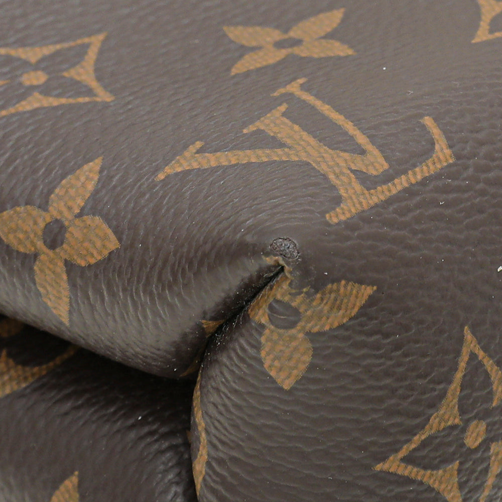 Louis Vuitton PALLAS Monogram canvas calf leather M41064 Black Handbag –  Debsluxurycloset