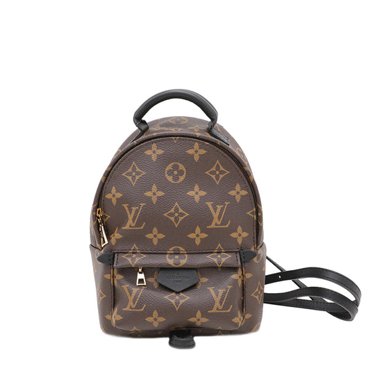 Louis Vuitton Monogram Black Palm Springs Mini Backpack Bag