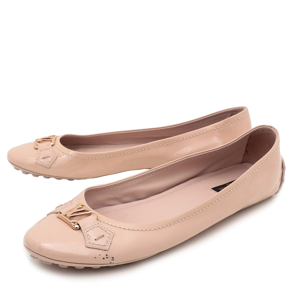 Louis Vuitton Beige Oxford Ballerina Flats 42-Louis Vuitton-THE CLOSET