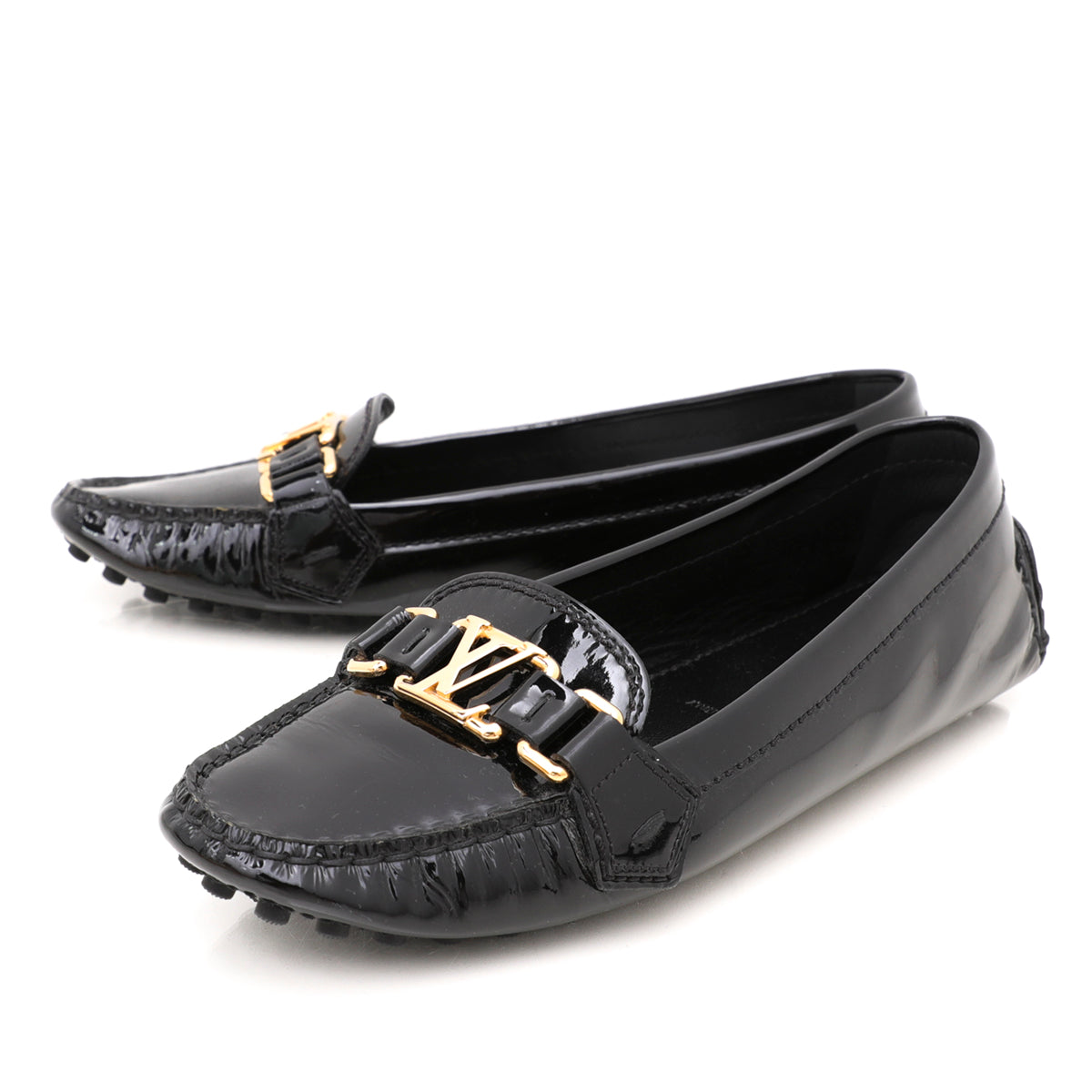 Louis Vuitton Black Oxford Loafers-Louis Vuitton-THE CLOSET