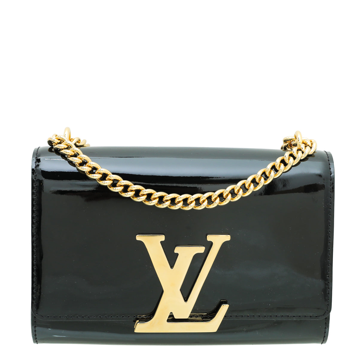 Louis Vuitton Black Louise MM Chain Bag-Louis Vuitton-THE CLOSET