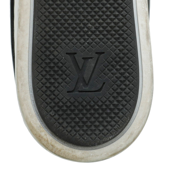 Louis Vuitton Black Studded Tempo Slip On Sneakers 37.5