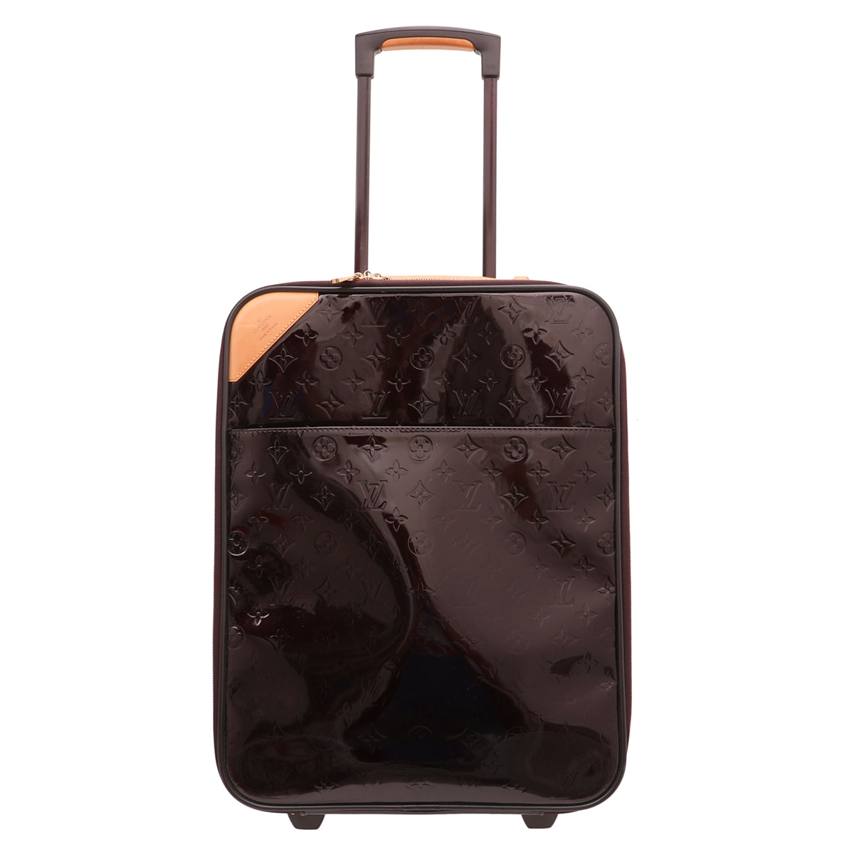 Louis Vuitton Amarante Monogram Vernis Pegase 45 Bag-Louis Vuitton-THE CLOSET