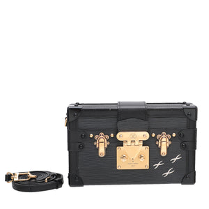 Louis Vuitton Black Petite Malle Crossbody Bag