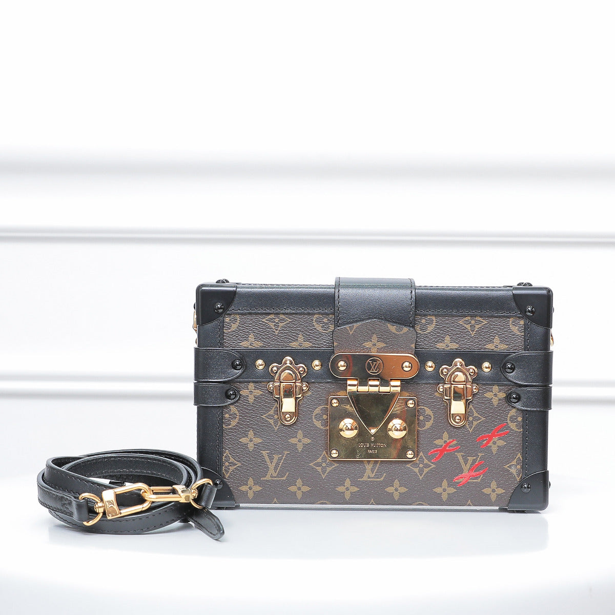 Louis Vuitton Bicolor Petite Malle Bag-Louis Vuitton-THE CLOSET