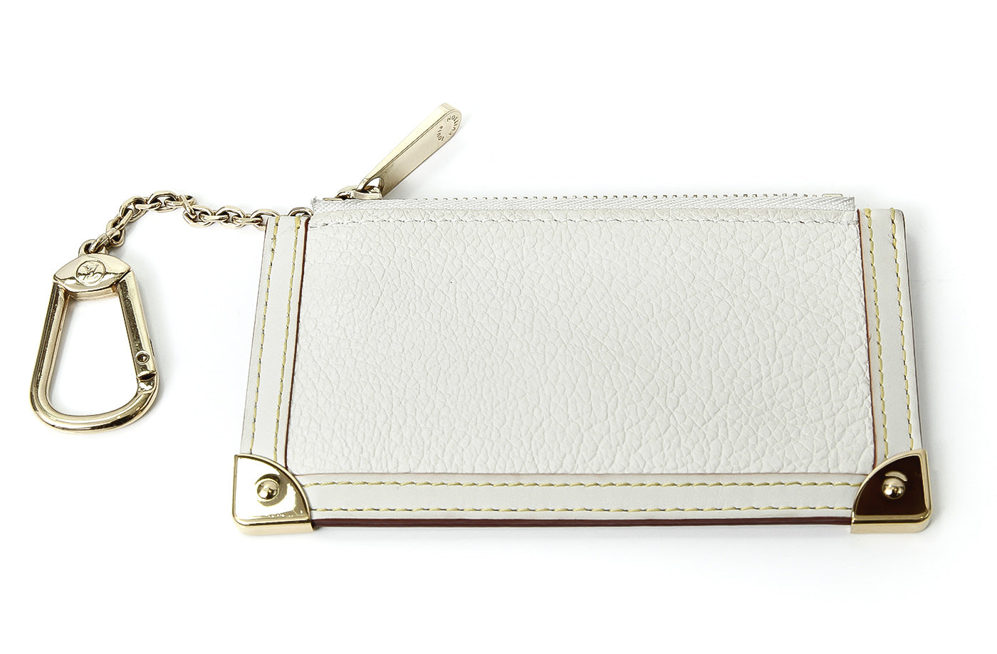 Louis Vuitton White Pochette Cles Key Bag Charm-Louis Vuitton-THE CLOSET
