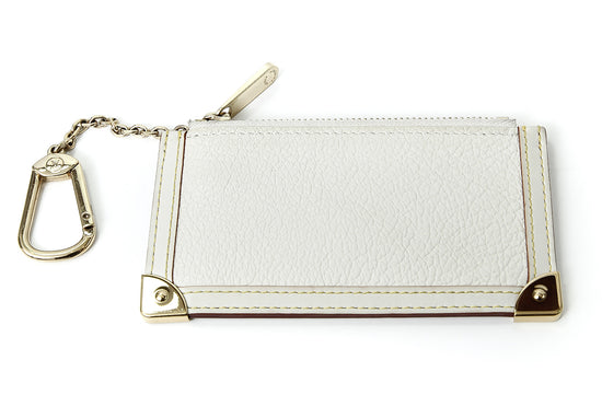 Louis Vuitton White Pochette Cles Key Bag Charm