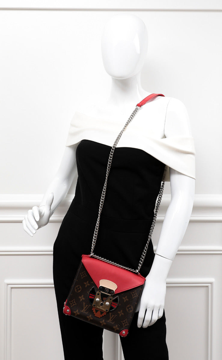 Louis Vuitton Bicolor Pochette Tribal Mask Bag PM-Louis Vuitton-THE CLOSET