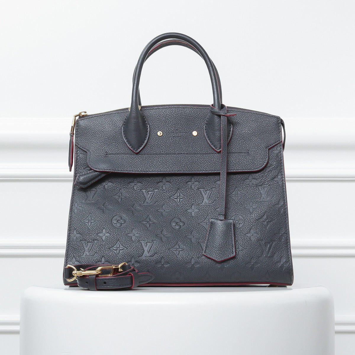 Louis Vuitton Dark Gray Pont Neuf Monogram Empreinte Bag-Louis Vuitton-THE CLOSET