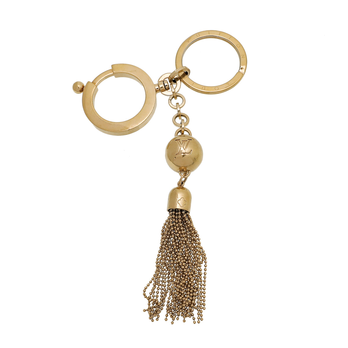 Louis Vuitton x Fornasetti Keychain Gold in Gold Metal with Gold
