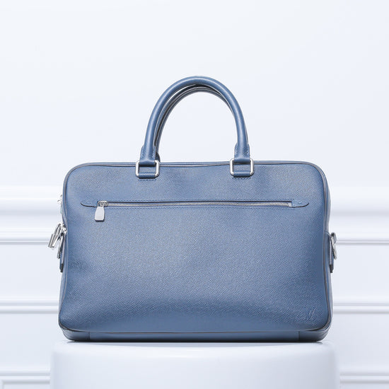 Louis Vuitton Blue Porte Documents Business Bag