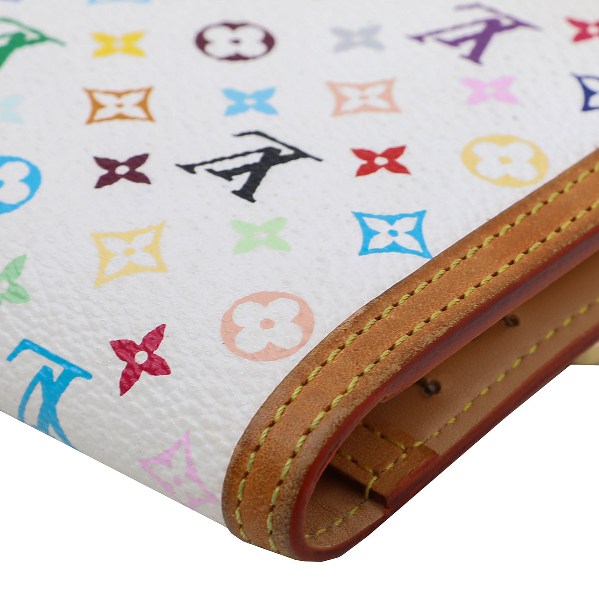 Louis Vuitton White Multicolor Porte Tresor International Wallet-Louis Vuitton-THE CLOSET