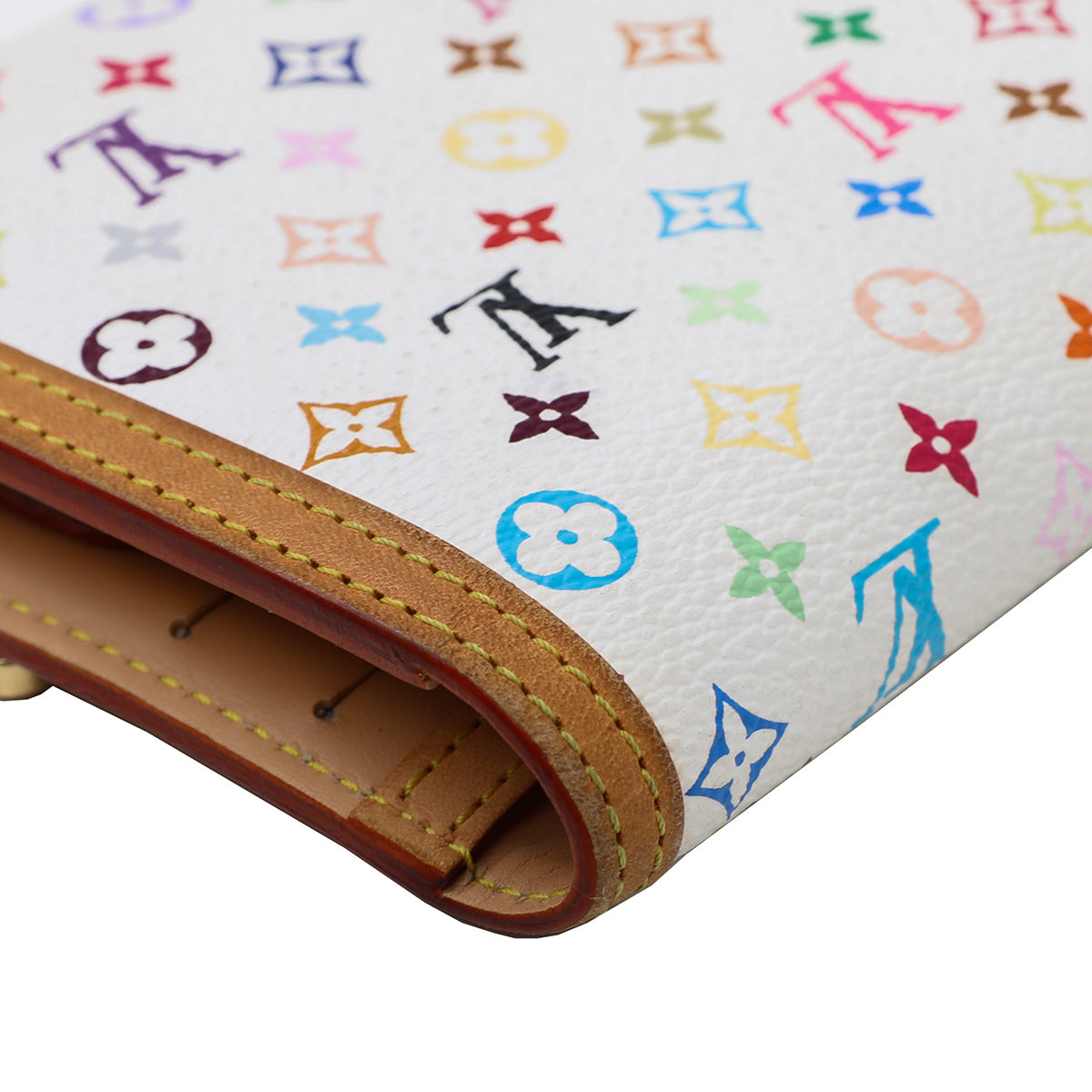 Louis Vuitton White Multicolor Porte Tresor International Wallet-Louis Vuitton-THE CLOSET