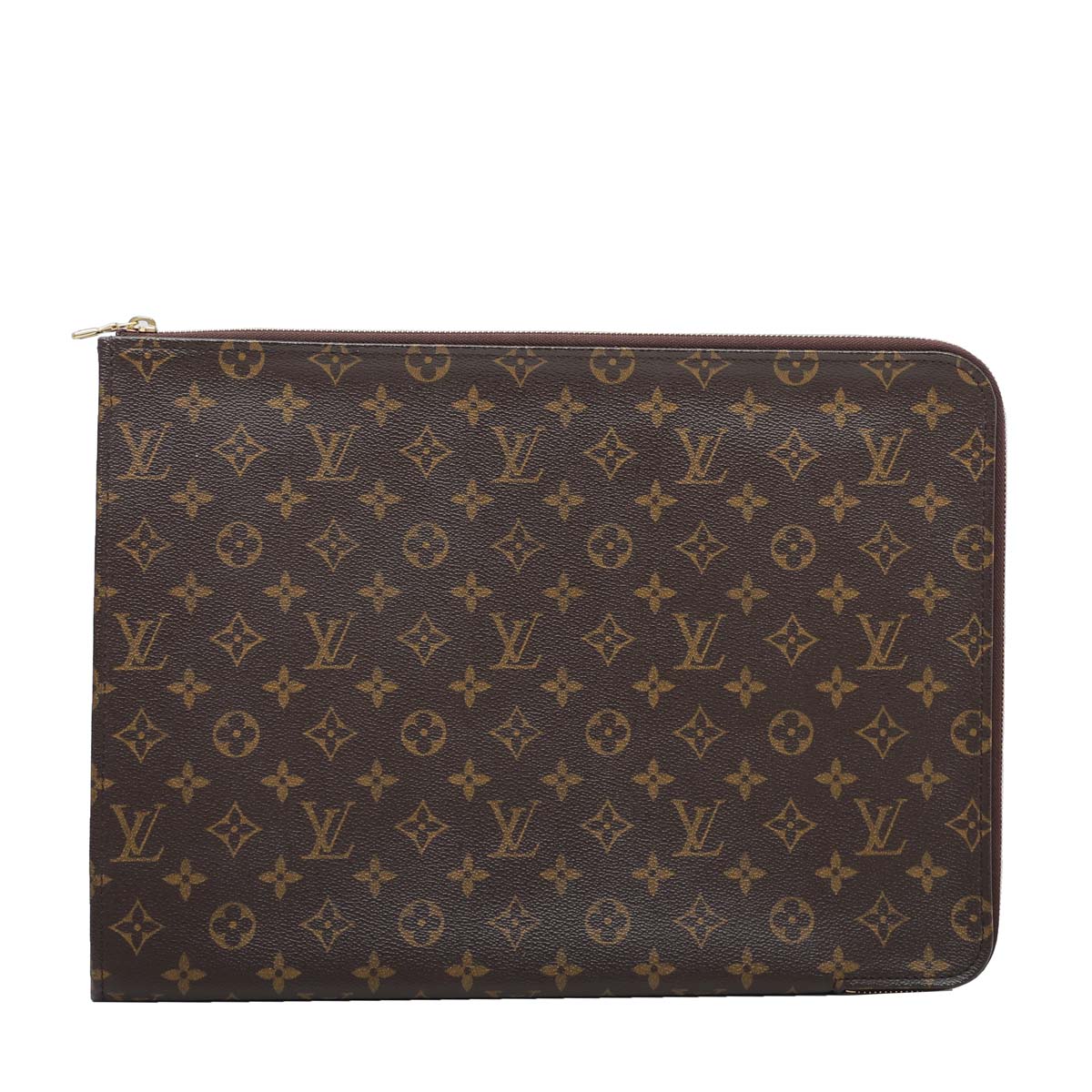 Louis Vuitton Brown Portfolio Poche Documents Case Clutch-Louis Vuitton-THE CLOSET